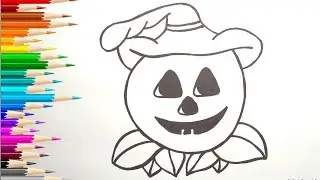 ТЫКВА НА ХЭЛЛОУИН / раскраска ТЫКВА НА ХЭЛЛОУИН  / Нарисуй Ка