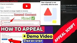how to make youtube appeal video with script  
