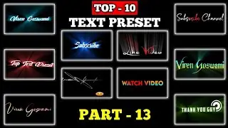Alight Motion Text Animation Presets | Text Preset | Text Effect Alight Motion