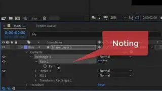 Shape Layer Path Size/Position/Roundness Not Showing In Adobe After Effect