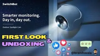 SwitchBot Spotlight Cam 2K Unboxing – Next-Level Outdoor Security!