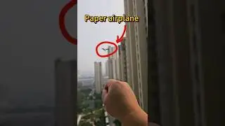 Throw a paper airplane that flies far and high #shorts #paper airplane#paper plane#paper aeroplane