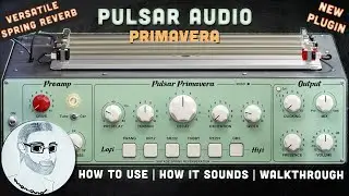 New versatile spring reverb | Pulsar Audio - Primavera | How To Use - Walkthrough - First Impression