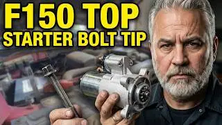 Starter Motor F150 5.4L Triton V8 How to get to Top Starter Bolt