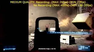 Battlefield 3 NVIDIA GeForce 710M 1gb gddr3||TEST DE POTENCIA