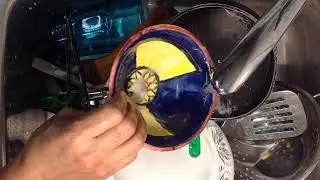 #ASMR:  washing dishes by hand