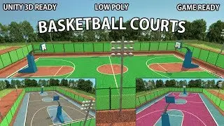 Basketball Court 3D Model Showcase