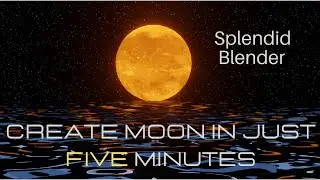 How to make a Moon in Just 5 Minutes in Blender | Shading | Texturing | Blender | Tutorials |