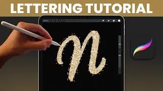 Glitters Letters in Procreate