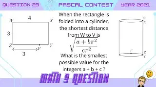 Grade 9 Math - Pascal Contest Question 23 - 2021