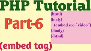 Embed tag and video tag  html part-6  in (Hindi)