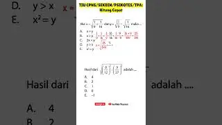 TIU CPNS/SEKDIN - HITUNG CEPAT #cpns #cpns2024 #sekdin #psikotest #psikotes #psikoteskerja