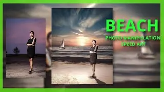 Beach photo manipulation speed art // photo manipulation // photo editing // photoshop //AL scope