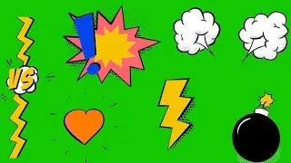 FREE 💥 COMIC BOOK Green Screen effects 💥💣💨⚡ no copyright