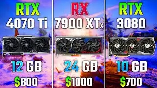 RTX 4070 Ti против RX 7900 XTX против RTX 3080   Тест в 7 играх.
