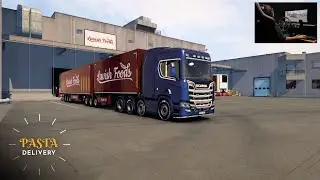 Mighty Scania R V8 - Pasta Delivery | Euro Truck Simulator 2 | Asetek La Prima Gameplay