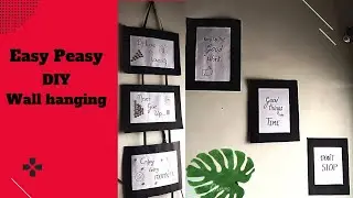 Easy minimal cost DIY for wall decoration🧱