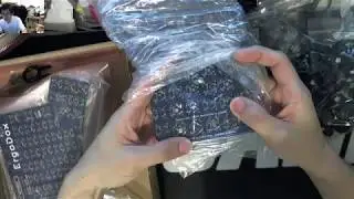 SMD Ergodox Kit Build (MX Clear with Black Blank DSA and Acrylic/Metal Case)