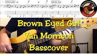 Van Morrison - Brown Eyed Girl. Bass Cover Tabs Score (standard notation) Chords Transcription
