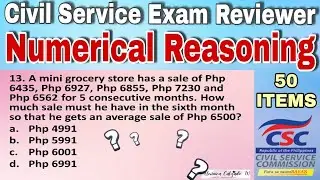 CIVIL SERVICE EXAM REVIEWER Numerical Reasoning | @abrinicacalzadotv