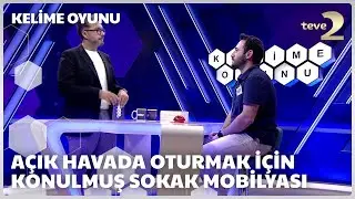 Açık Havada Oturmak İçin Konulmuş Sokak Mobilyası | Kelime Oyunu