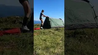 УСТАНОВКА ПАЛАТКИ В ГОРАХ 
