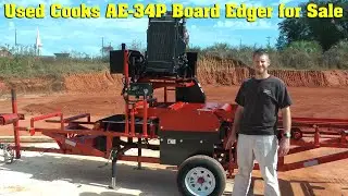 SOLD - Used Cooks AE-34P Diesel Board Edger for Sale