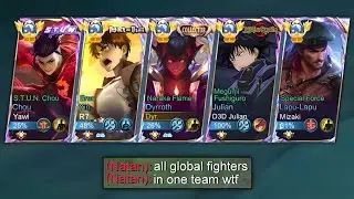 MLBB 5 MAN FIGHTER IN RANK!!💀(world’s best fighter in one team)