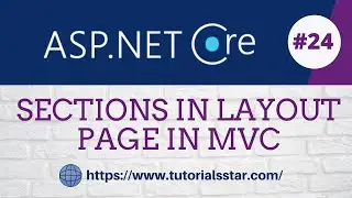 Sections in layout page in ASP NET Core MVC