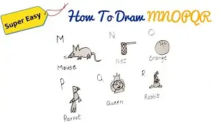 Drawing with Letters for Kids | Drawing With MNOPQR | Turn words into drawing
