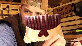 Making a Comb out of PurpleHeart Wood
