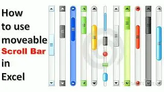 how to add move able scroll bar in excel | Scroll bar in excel | Excel secrets