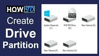 How to create drive partition in windows 10
