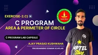 Write a C Program to area and perimeter of a circle | Calculate area and perimeter of circle | C Lab