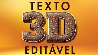 O tutorial definitivo de como fazer Texto 3D no Photoshop