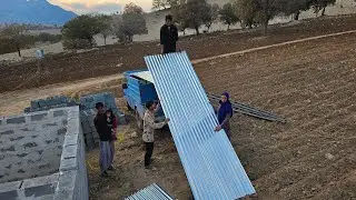 Innovation at home: Buying stone for kitchen cabinets and buying sheet metal for the horse house