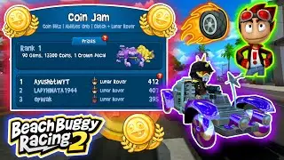 Coin Jam 🌟| Lunar Rover🫧+ Rez🔥|🥇1st Place | Beach Buggy Racing 2 🏖🏁 | BB Racing 2