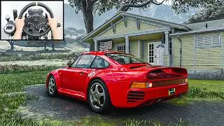 Porsche 959 - Crew Motorfest (Steering Wheel) No HUD Gameplay