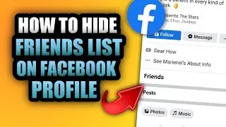 HOW TO HIDE FACEBOOK FRIENDS LIST