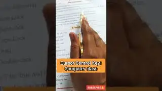 What is Cursor Control Key। Uses of Cursor Control Key। Shorts। Computer class online Video