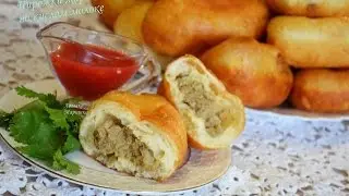 Жареные пирожки на кислом молоке