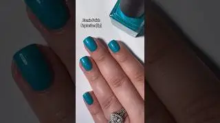 Do we like teal nail polish? #nails #nailpolish