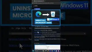 Permanently Uninstall Microsoft edge in Windows 11