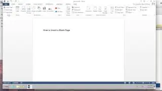 Learn How to Insert Blank Page Using Word