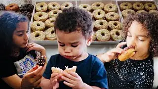 LAST TO STOP EATING DOUGHNUTS WINS** | The Bowie Family