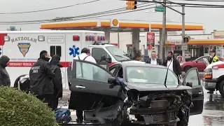 Lakewood MVA Hatzolah ALS/BLS Removing Patient From The Car