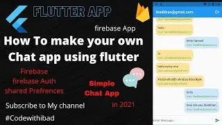 How To Build Flutter Chat App with firebase auth & firestore | How to make your own chat app flutter