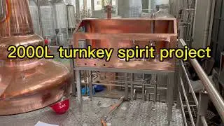 1200L+2000L multi-functional pot still spirits-making turnkey project