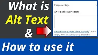 What Is Alt Text In SEO | Alt Text For Images | Alt Text SEO | Alt Tag | Image SEO