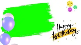 Happy birthday green screen//Birthday green screen//Birthday video//banner background